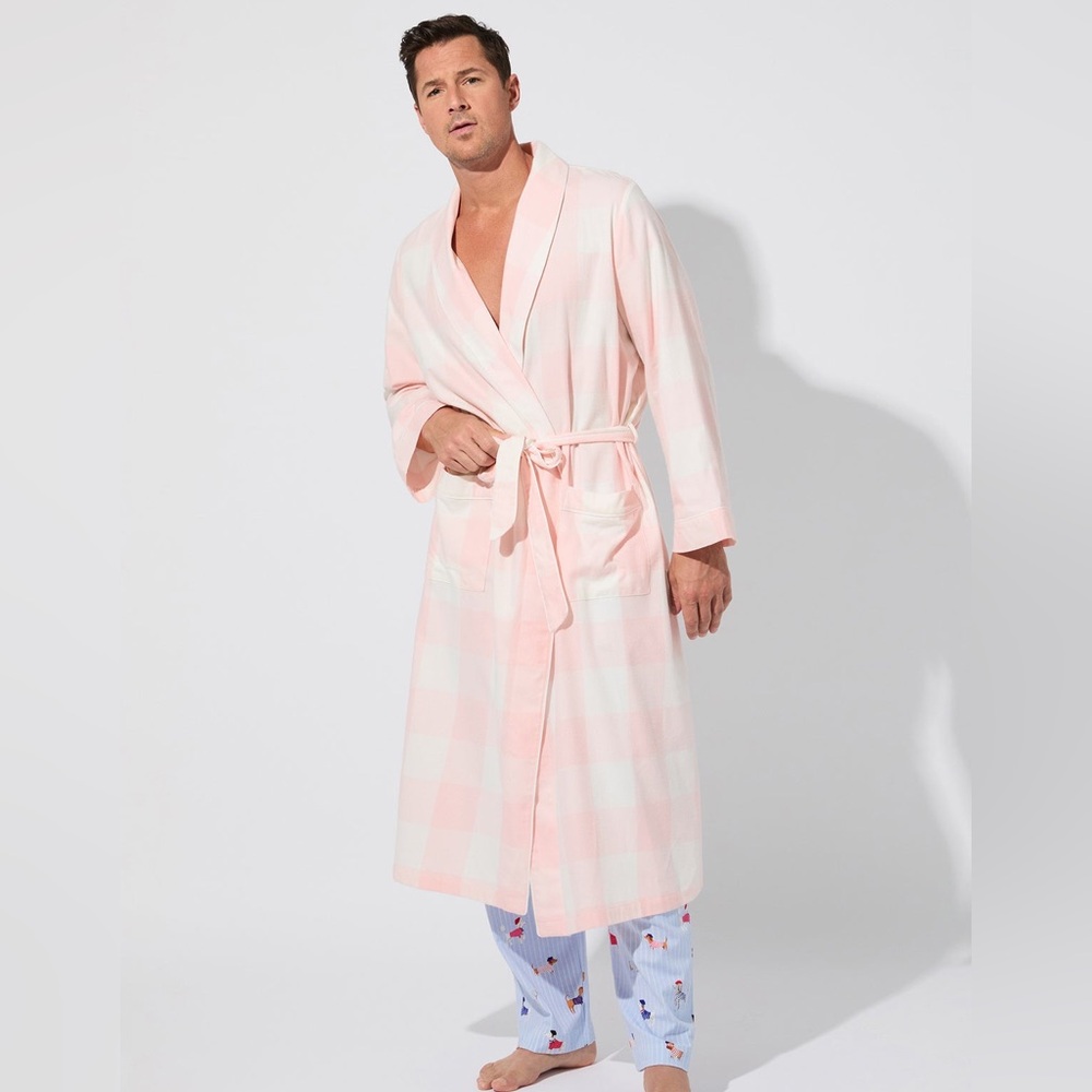 BedHead Pink Plaid Men's Robe